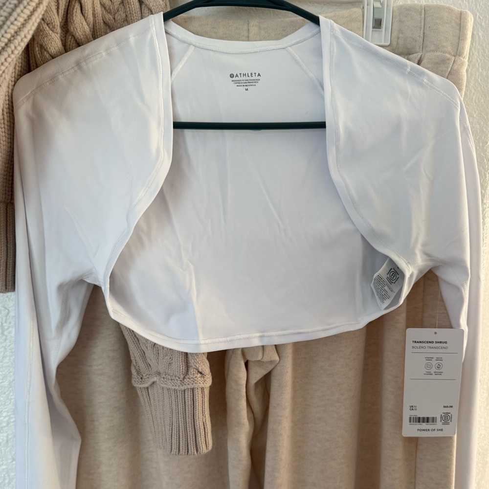 Athleta White Shrug